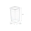 6lı Kare Saklama Kabı Seti - 1440 ml Kapasite