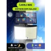 60W Güneş Enerjili 268 LEDli Projektör, Kumandalı Dış Mekan Aydınlatma
