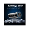 60W Turbo Araç Şarjı 2 Type-C Girişli, Akım Korumalı