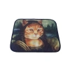 60x45 cm Elekli Desenli Kedi Tuvalet Önü Paspası
