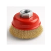 65 mm Çelik Tel Pas Çanak Fırça - Endüstriyel Kalite