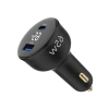 65W Hızlı Araç Şarj Aleti - Type-C ve USB-A Portları ile