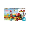 LEGO DUPLO ǀ Disney Mickey ve Minnie Doğum Günü Treni 10941-2 Yaş ve Üzeri Çocuklar için Rakamlı Doğum Günü Treni İçeren Eğitici Yapım Seti (22 Parça)