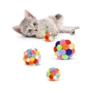 7 cm Çıngıraklı Zilli Peluş Kedi Topu, Sesli ve Dayanıklı
