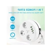 7 in 1 Akım Korumalı Grup Priz - Anahtarlı ve USB Bağlantılı