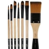 7 Parça Profesyonel Karma Fırça Seti, Sanat İçin