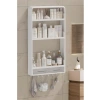 70x40x10 cm Boyutlarında Yapışkanlı Duvar Rafı, Suya Dayanıklı