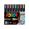 8li Metalik Renklerde Poster Markör Seti, PC-5M/8C