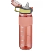 800 ml Taşıma Kulplu Su Matarası, Pembe Renk ve Ölçü Skalası