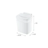 8.5 LT Kapasiteye Sahip Beyaz Askılı Çöp Kutusu