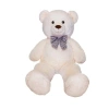 90 cm Rengarenk Papyonlu Peluş Ayıcık -% 100 YERLİ Beyaz