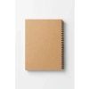 A5 Boyutunda Çizgili Spiralli Not Defteri - Kraft Kapak, 60 Yaprak