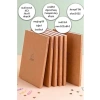 A5 Ebat Kraft Kapak Defter Seti, 6lı, 120 Sayfa