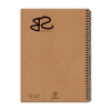 A5 Kraft Kapaklı Spiralli Defter - 140 Sayfa Çizgili