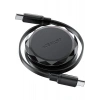 Acefast USB-C to USB-C Makaralı Kablo 60W Güç 0.8 Metre PPS 2.0 - Super Hızlı Şarj - Apple Uyumlu Type-C Şarj Data Kablosu - C13-03 (Acefast Türkiye Garantili)