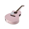Açık Gözenekli Pastel Pembe Akustik Gitar, Şık Tasarım