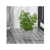 Açık Gri Saksı Altlığı, 15 cm Çapında