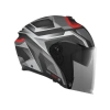 Açık Tip Motosiklet Kaskı - Mat Siyah-Gri, M Beden