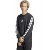 adidas Erkek Siyah Sweatshirt M 3S FT SWT JE6372