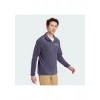 adidas Multi Essentials 1/2 Zip Fleece Erkek Mavi Dik Yaka Sweatshirt