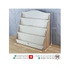 Ahşap Çocuk Kitaplığı - 4 Raflı, Meşe & Beyaz