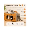 Ahşap Kedi Tırmalama Evi, Modern Tasarım ve Eğlenceli Oyun Alanı