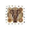 Ahşap Puzzle, Majestik Mandala Fil, 250 Parça, 29 x 28 cm Boyutunda