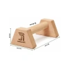 Ahşap Şınav Barı (Push Up Bar) 23 Cm – Kaymaz ve Dayanıklı Paralel Bar