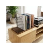 Ahşap Tabanlı Metal Telli 50x32x26 cm Masaüstü Plak Düzenleyici