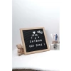 Ahşap Yazı Panosu ve Beyaz Harf Seti
