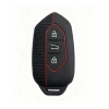 Akıllı Anahtar Kılıfı, 3 Tuşlu Tasarım, Siyah Kırmızı