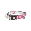 Akıllı Künyeli Köpek Boyun Tasması - L, Kiraz Çiçeği