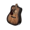 Akustik Gitar, Açık Gözenekli Mat Siyah Renk, 4/4 Boyut