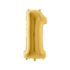 Altın Renk 36 cm 1 Rakamlı Folyo Balon