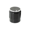 Alüminyum Pot Başlığı, 6mm Tırtıklı Mil ile Metal