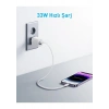 Anker 323 33W USB-C + USB-A Hızlı Şarj Cihazı -(USB-C PD 20W + USB-A 12W) iPhone & Android ile Uyumlu Type-C Hızlı Şarj Adaptörü - A2331 - Beyaz (Anker Türkiye Garantili)
