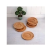 Antibakteriyel Bambu Çay Tabağı - 6lı Set