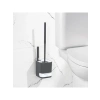 Antrasit Beyaz Tuvalet Fırçalığı, Pratik Banyo Temizlik Aracı