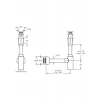 Artema Lavabo Sifon Seti (T Tipi) Krom A45154