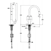 Artema Shift T20 A43678 Eviye Bataryası, C Tipi, Pull-Down, Krom