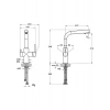 Artema Split Dual Flow Eviye Bataryası A42144, 360° Dönebilen, Krom, Çift Fonksiyonlu Başlık, Tezgah Üstü Montaj