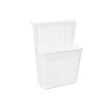 Asmalı Çok Amaçlı Plastik Organizer Sepet, Beyaz