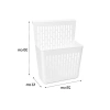 Asmalı Çok Amaçlı Plastik Organizer Sepet, Beyaz