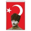 Atatürk Figürlü Türk Bayrağı - 50x75 cm