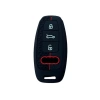 AutoHan Keys Audi Anahtar Kılıfı, A3 2021-2022, A6L, A7, A8, Q8, E-Tron, C8, D5 Modelleri için Uyumlu, Siyah Kırmızı Çizgili Petek Desenli