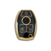 AutoHan Keys Lüks Anahtar Kılıfı, Siyah-Altın, Nano Kaplama, 2001-2016 Be Tipi Model