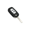 AutoHan Keys Renault Fluence Megane3 Anahtar Kabı, 3 Butonlu, Siyah