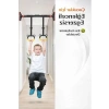 Ayarlanabilir Askı Kayışı ile Kapı Barfiks Halkası, Sarı-Siyah