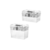 Ayarlanabilir Bölmeli Şeffaf Organizer Kutusu (2li Set)