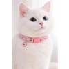 Ayarlanabilir Zilli Kedi Boyun Tasması - Pembe